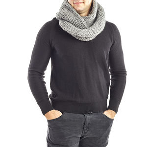 Wool And The Gang Scarf Men size 16X85 Gray